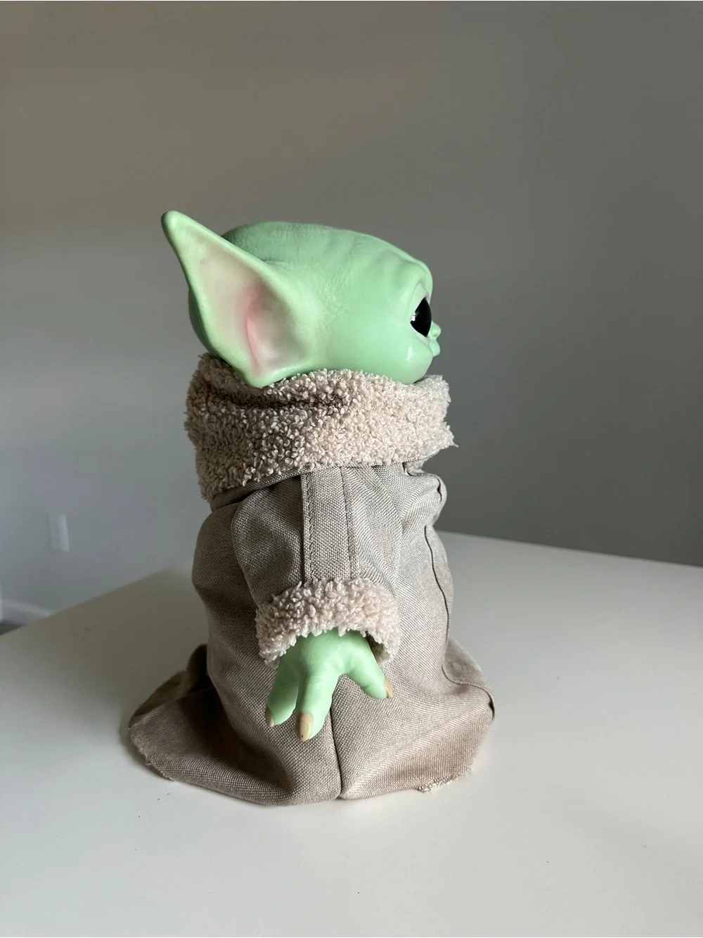 Mattel Star Wars Mandalorian Grogu Baby Yoda 11” Plush Soft Body Rubber Head👽🛸💚